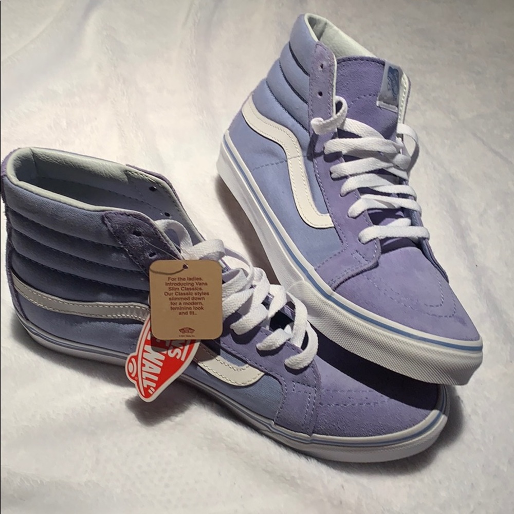 High top multi color vans brand new slim classics